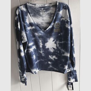 Fanatics Notre Dame Fighting Irish Tie Dye V-Neck LS T-Shirt Women’s Size XL #1